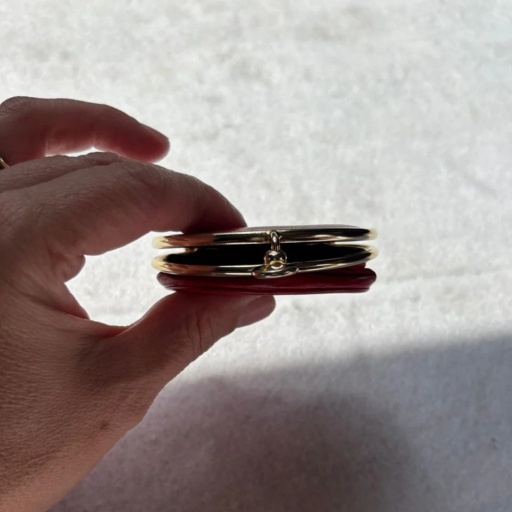 Vintage Dior Red and Gold Women's Jewelry Storage bag - Picture 13 of 16